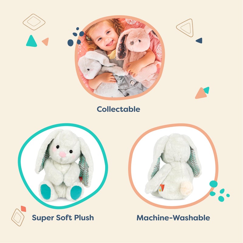 B. Toys ب. ألعاب - ب. سوفتيس - أرنب محشو 12 بوصة - أرنب محشو ناعم ومرحب - لعبة أرنب محشوة قابلة للعناق - قابلة للغسل - ألوان سعيدة - أرنب نعناع نشيط - 0 شهور + - Image 3