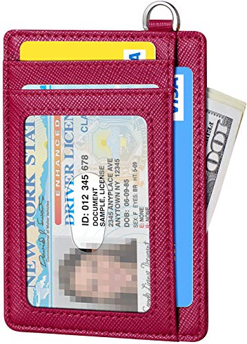 FurArt Slim Minimalist Wallet, Front Pocket Wallets, RFID Blocking, Credit Card Holder for Men-Burgundy - Image 2