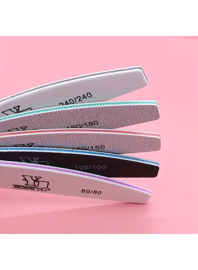 10 Pcs 180 180 Grit Double Sided Buffer Nail Files Professional Salon Manicure Tools - Image 2