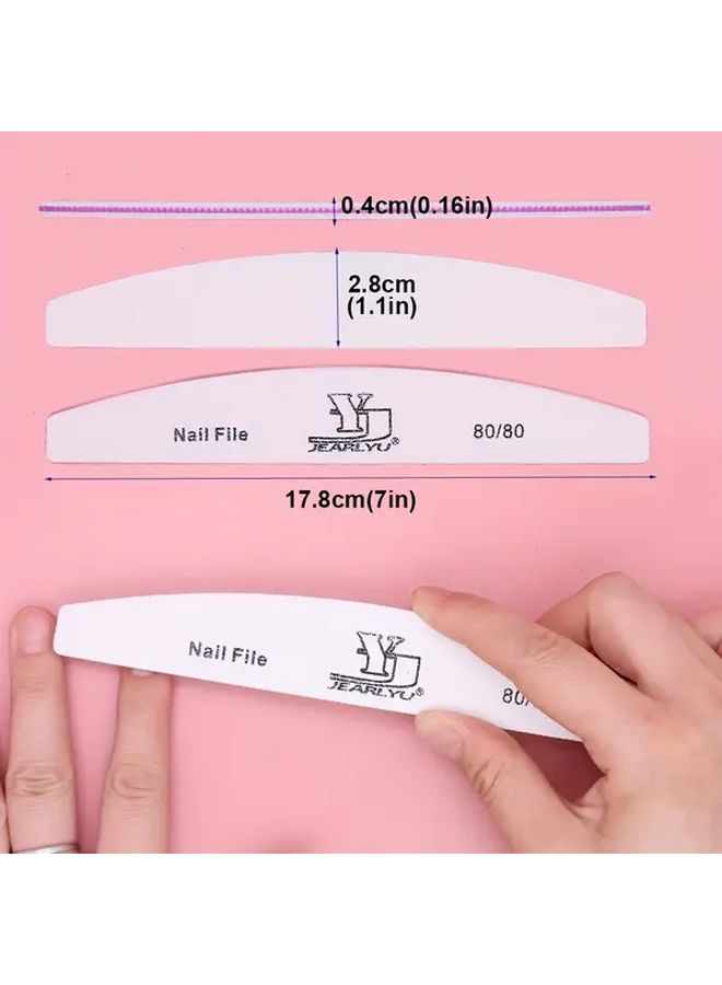 10 Pcs 180 180 Grit Double Sided Buffer Nail Files Professional Salon Manicure Tools - Image 4