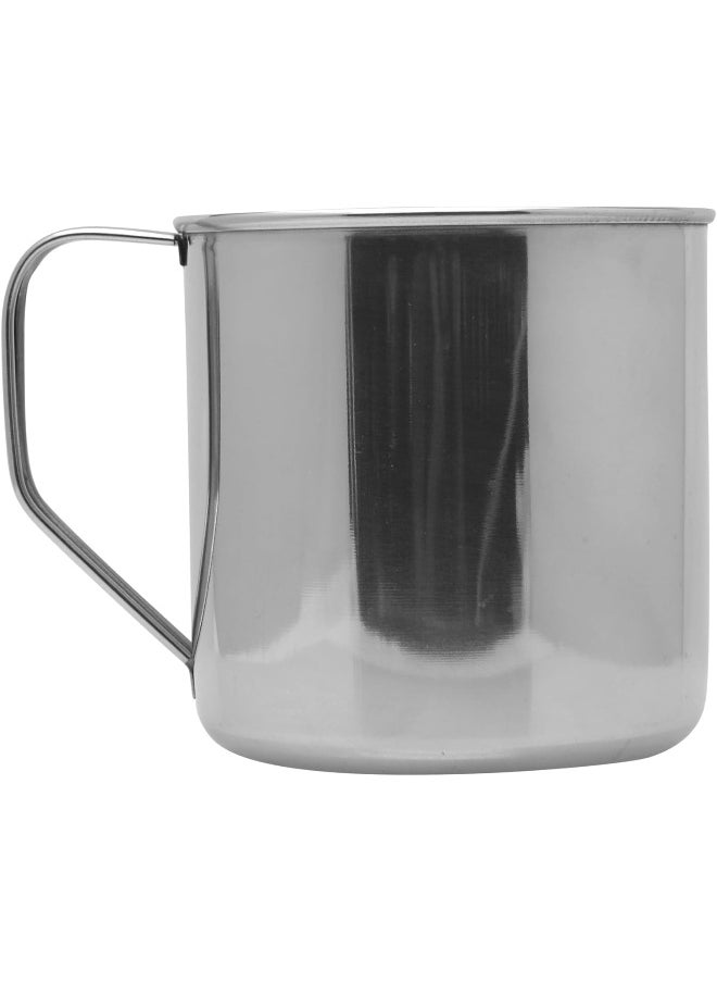 RAJ Raj Stainless Steel Mug with Handle, 13.5 cm, NM0013, Serving Mug, Water Mug, Tea & Coffee Serveware  - Image 1
