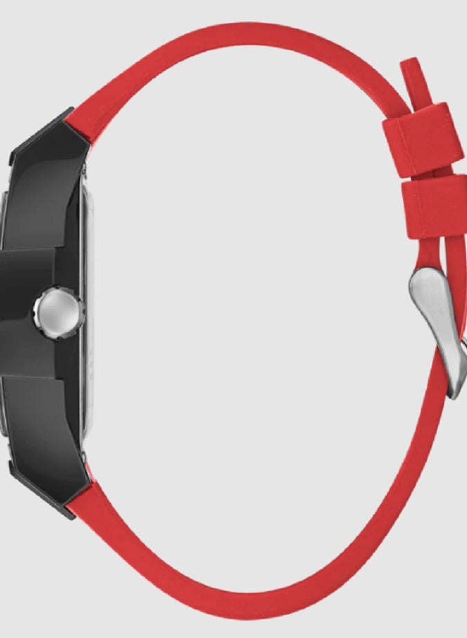 GUESS Mens Red Black Multi-function Watch - Image 4