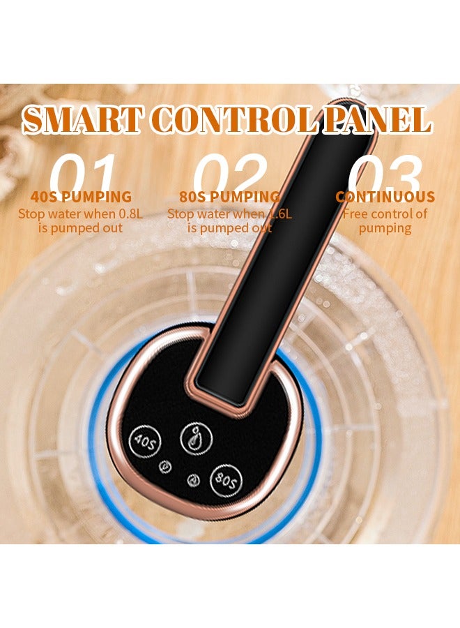 5 Gallon Water Dispensers With Straw,Timing Electric Water Jug Dispenser,USB Rechargeable Portable Drinking Water Pump,1200 mAh,Foldable water outlet,High Power for 2-5 Gal Bottle Barrel - Image 4