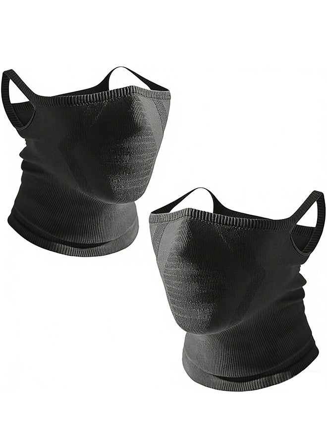 2-Pack Half Face Mask for Motorcycle Cycling - Comfortable, Windproof & Perfect for Outdoor Activities - Image 1