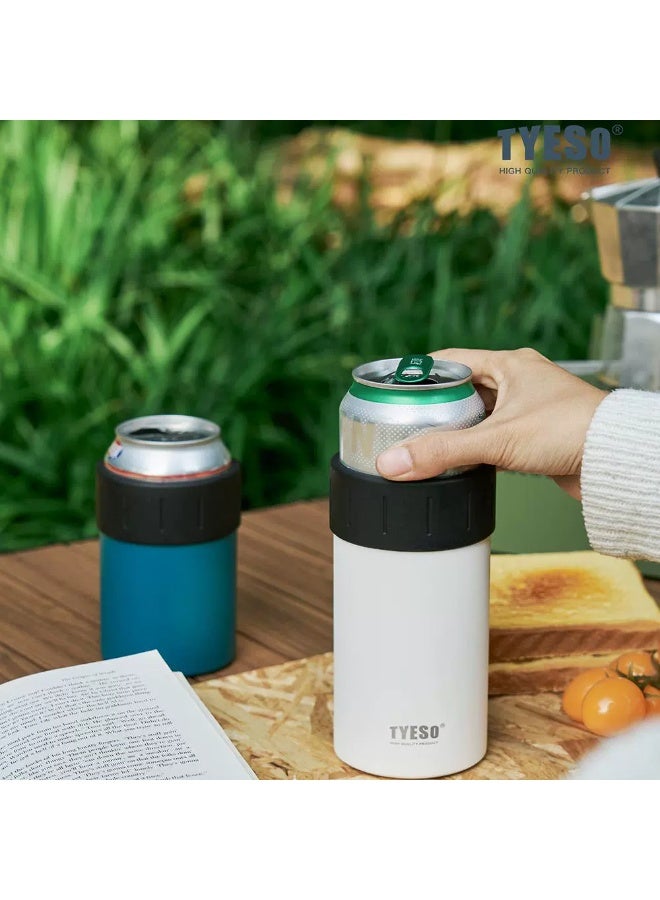 TYESO Large-capacity insulated cup set for cola cans - 304 stainless steel - Sprite beverage - vehicle cup350ml - Image 5