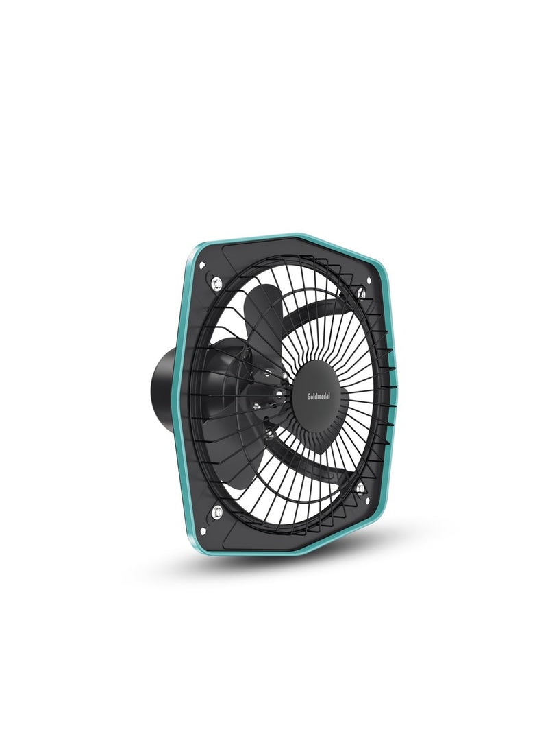GOLD MEDAL Goldmedal Havoc Plus 225 MM Ventilation Fan for Kitchen Bathroom and Office with Strong Air Suction Cutout Size 225 mm Grey  - Image 1