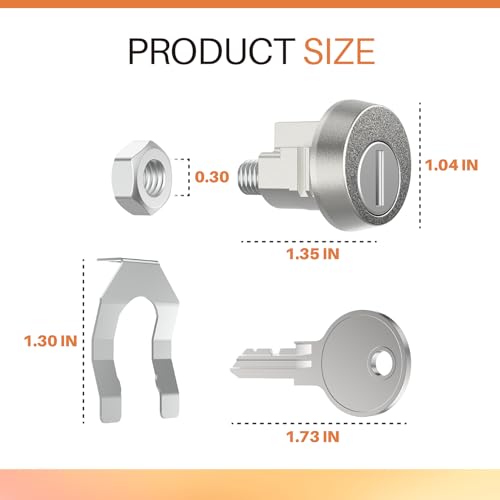 Xinxinlin L-1172C National Mailbox Lock Replacement C9100 - with 3 Keys, Replacement for USPS Mailbox Key Lock - Image 2