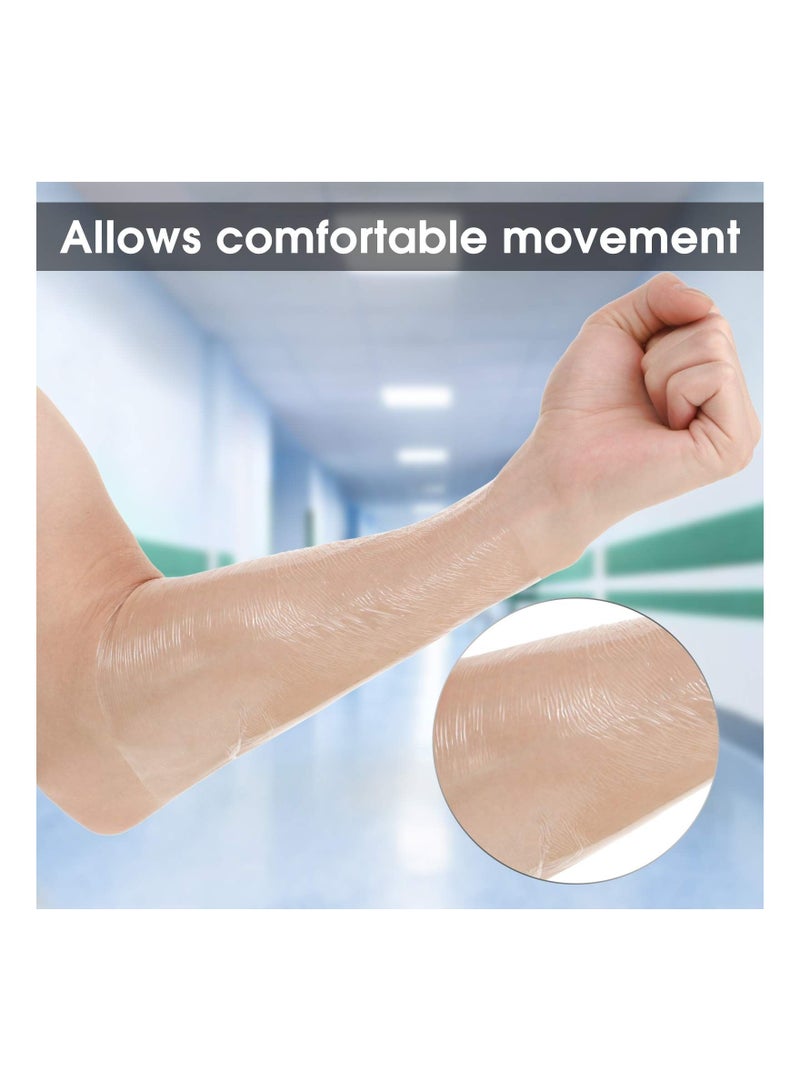 SYOSI 24Pcs Waterproof Bandage 9x9In Transparent Film Dressing Patch Adhesive Bandage Tape for Showering Swimming Protector - Image 3