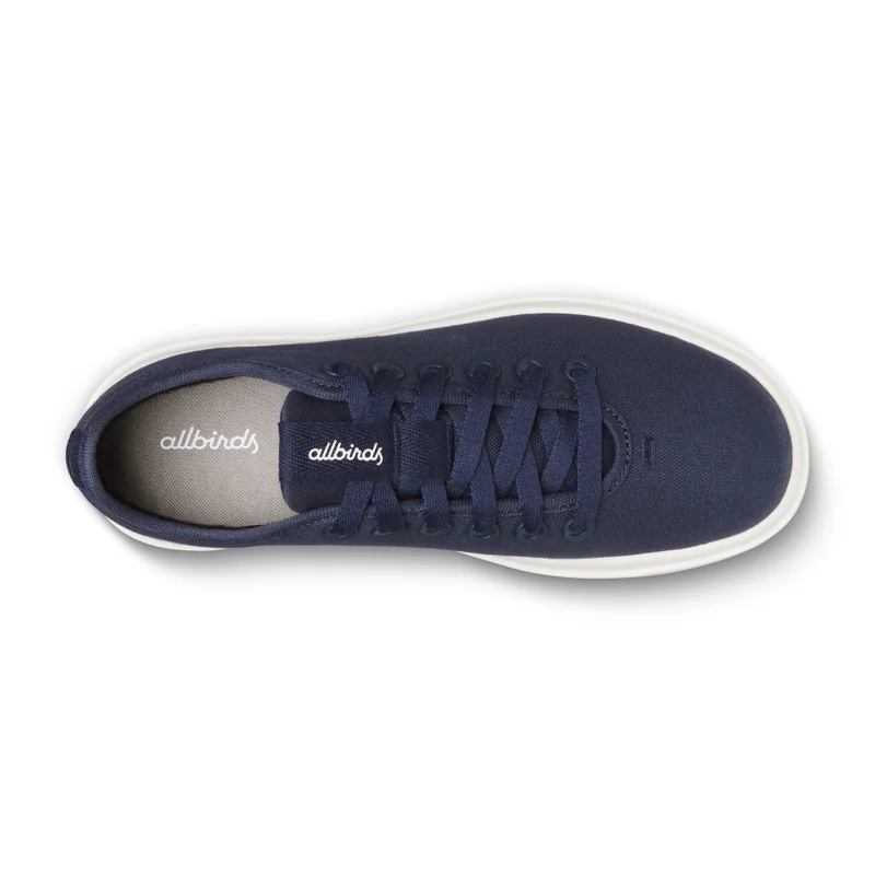 Allbirds  Women's Canvas Pipers - Deep Navy (Natural White Sole) for Women | Best Price UAE