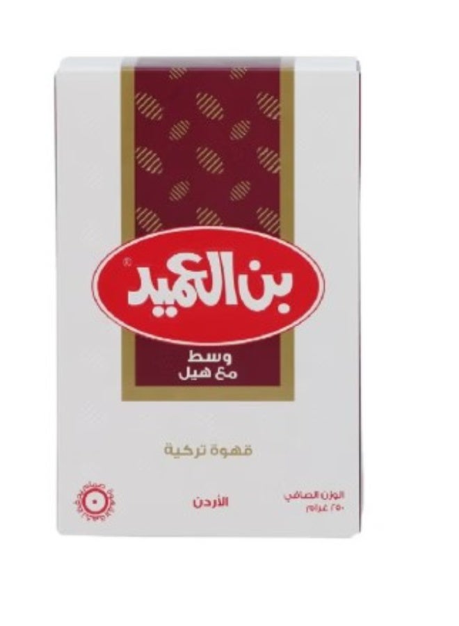 العميد قهوة تركية وسط مع هيل 250 جــرام