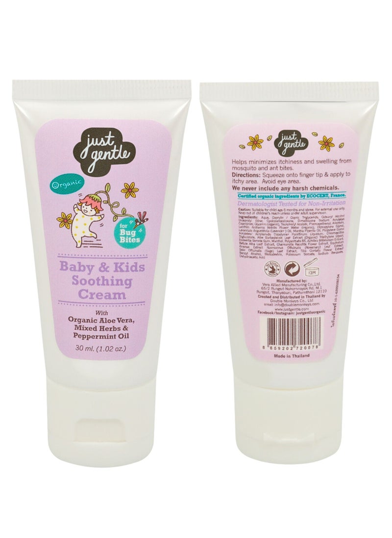 Just Gentle Baby Bite Relief Cream - Organic Aloe Vera & Lavender Oil, Soothes & Relieves Insect Bites, 30ml  - Image 3