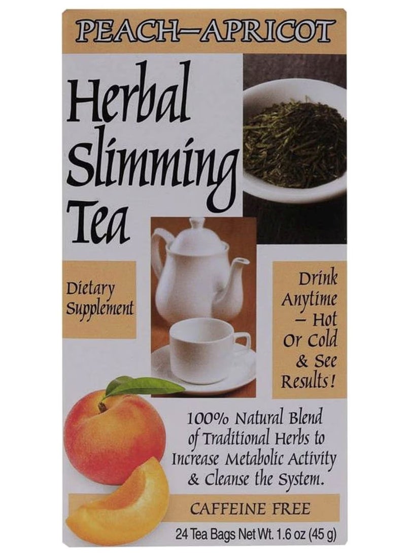 21st Century HealthCare Herbal Slimming Peach-Apricot 24 Tea Bags 