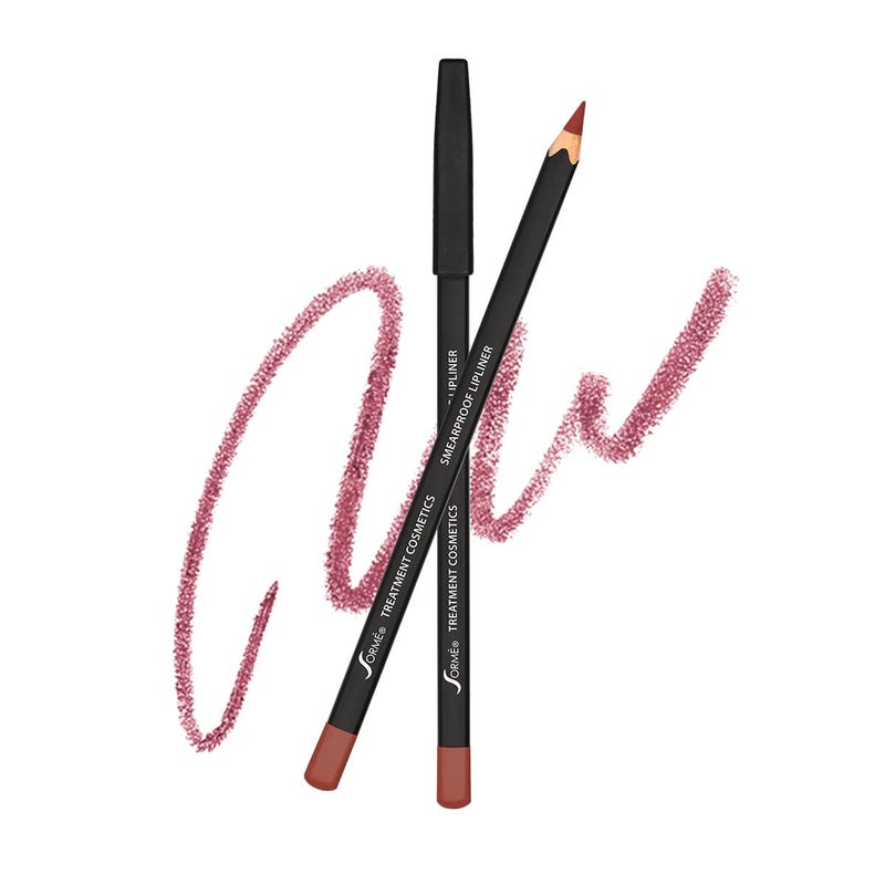 Sorme Waterproof Lip Liner Nonsplintering Smearproof Lip Liner Revitalizing with Lecithin Vitamins C and E