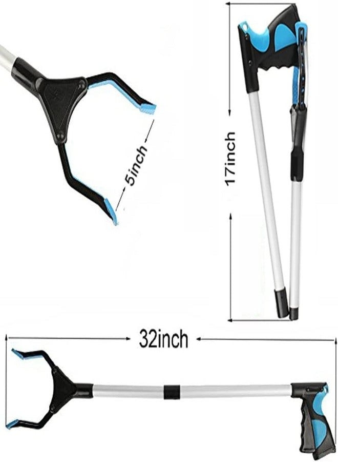 TONSYL Reacher Grabber Pickup Tool,32" Long Grabber Reacher Tool with Magnetic Tip Grabber for Elderly Grab It Reaching Tool Trash,Garbage Picker Upper,Litter Pick Up Grab Tool,Claw Grabber Stick - Image 2