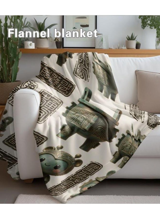 عام بطانية رقيقة من الفانيلا الكرتونية للأطفال والرضع (دافئة ومريحة، ومناسبة للنوم والألعاب) 70 سم * 100 سم - Image 5