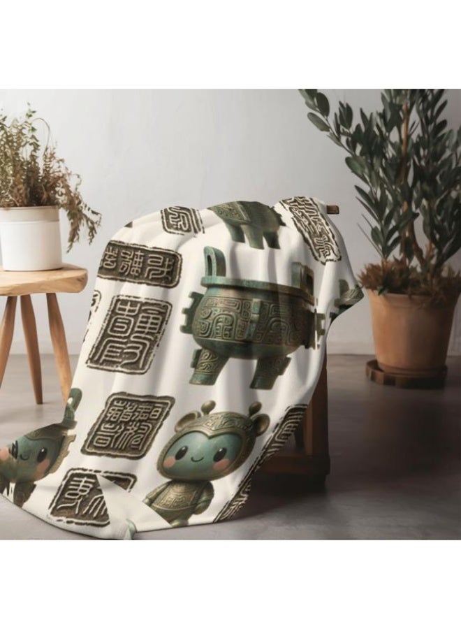 عام بطانية رقيقة من الفانيلا الكرتونية للأطفال والرضع (دافئة ومريحة، ومناسبة للنوم والألعاب) 70 سم * 100 سم - Image 4