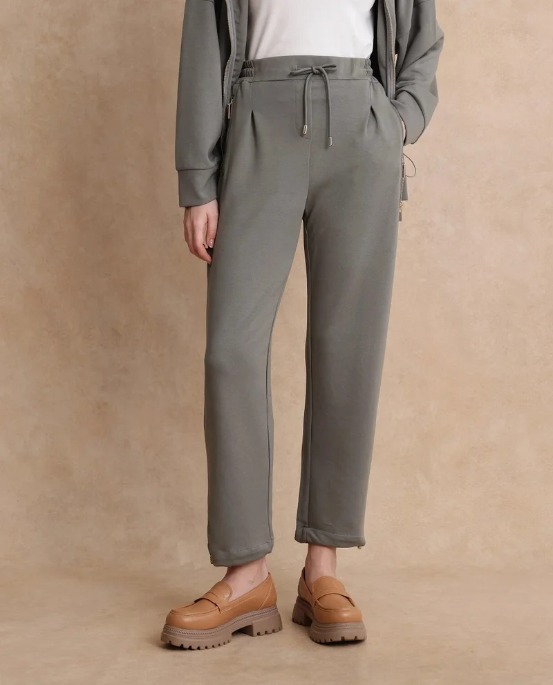 ريريزم Women's Straight Fit Trackpants With Adjustable Hem