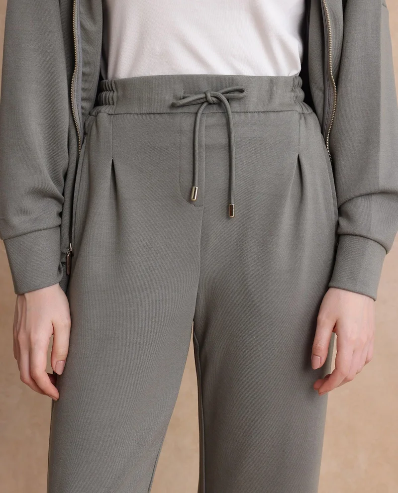 Rareism Women's Straight Fit Trackpants With Adjustable Hem