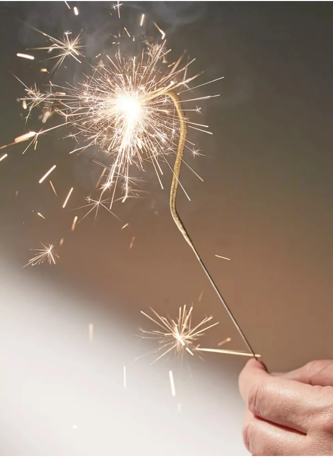 Wondercandle Gold Sparkler Candle - Number 7
