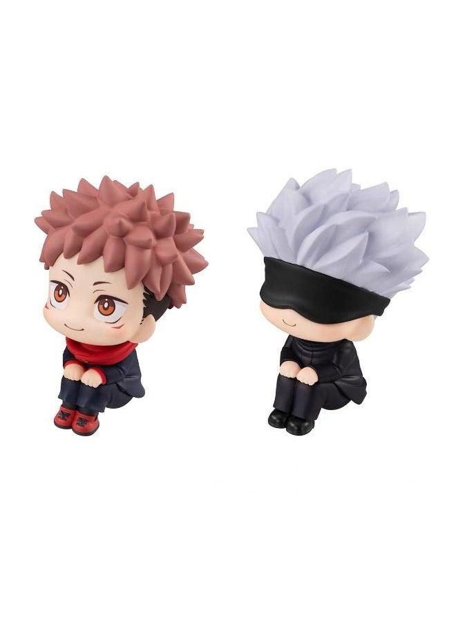 null - 2-Piece Anime Jujutsu Kaisen Action Figure Set, Itadori Yuji Action Figure, Gojo Satoru Action Figure, Anime Figure Toy Collection Set Suitable for Car and Table Decoration - Image 1