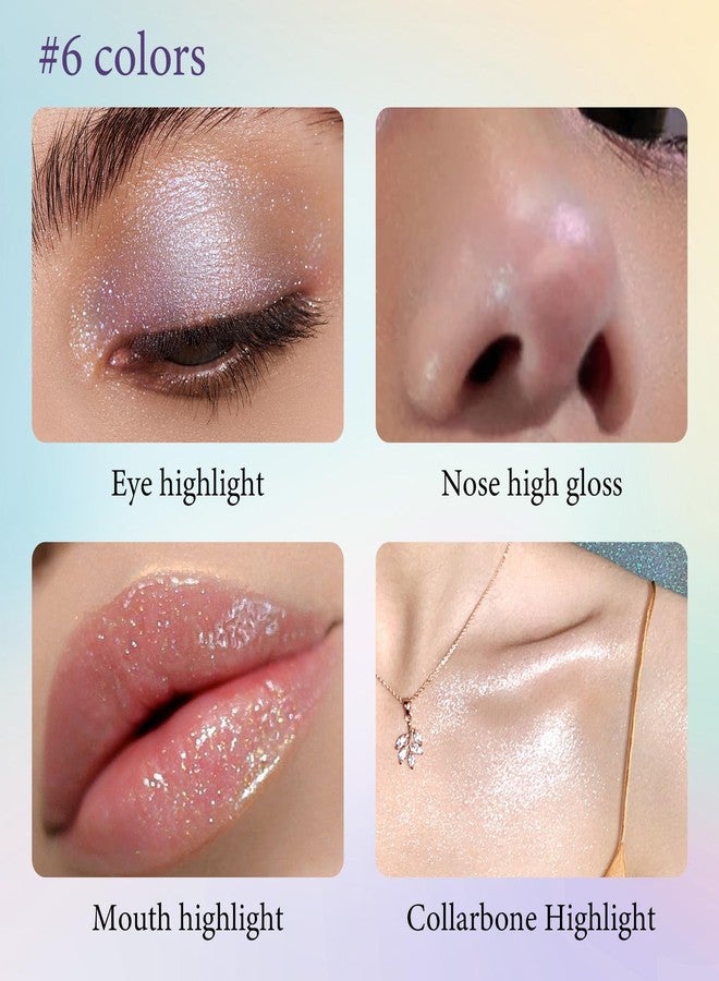Jutqut Eyeshadow Stick, Long-lasting & Waterproof Cream Shimmer Eye shadow Sticks, Multi-Use Blendable Eyeshadow Pencil, High Pigmented Makeup, 01 Golden Sands Floating Light - Image 5