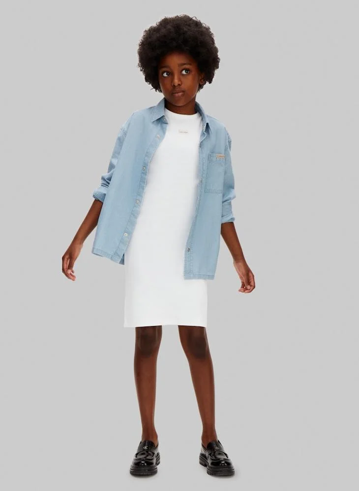 Calvin Klein Jeans  Kids Ribbed Sleeveless Dress for Women | Best Price UAE