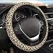 CTVSLFU Steering Wheel Cover Universal Fit Car Interior Accessories for Women Men 15 Inch Breathable Anti Slip Odorless Neoprene Steering Wheel Cover for Car Decor Protector Vintage Brown Leopard 007 - Image 2