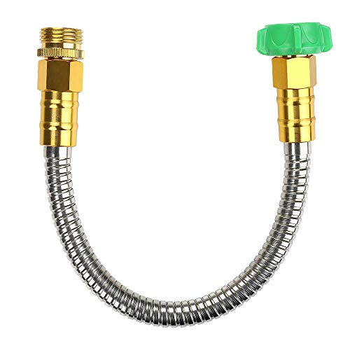 BEAULIFE 304 Stainless Steel Metal Short Garden Hose 3 Feet Flexible, Portable & Lightweight Kink Free Garden Water Outdoor Hose - Image 1