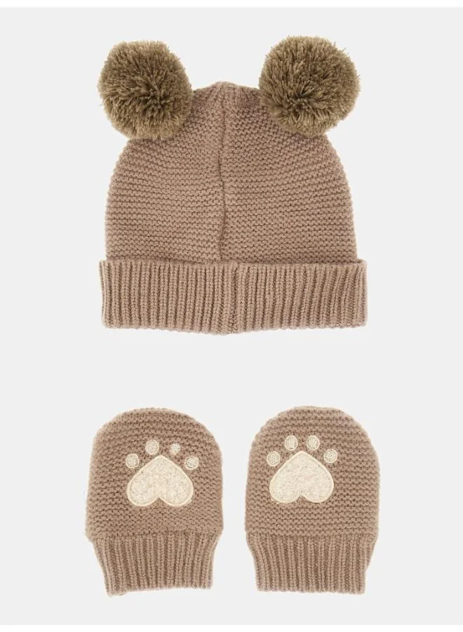 GUESS Kids Logo Pom Beanie