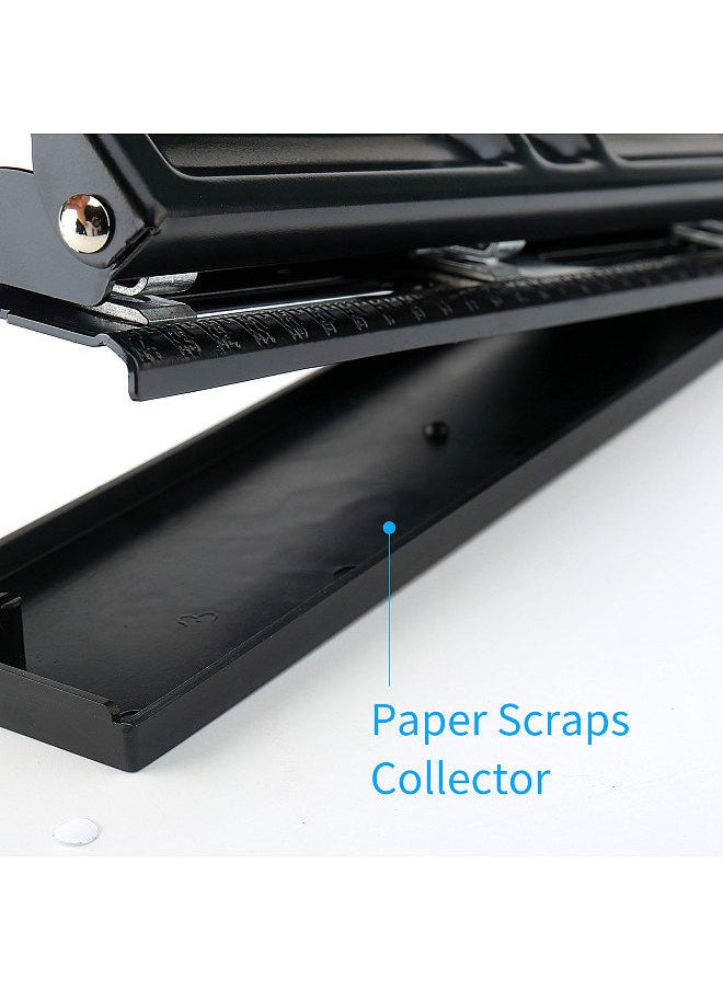 Kw-trio Portable 4 Hole Punch Handheld Metal Hole Puncher 10 Sheet Capacity 7mm Aperture Paper Punch for A4 A5 A7 A6 B5 Notebook Scrapbook Diary Planner  - Image 2