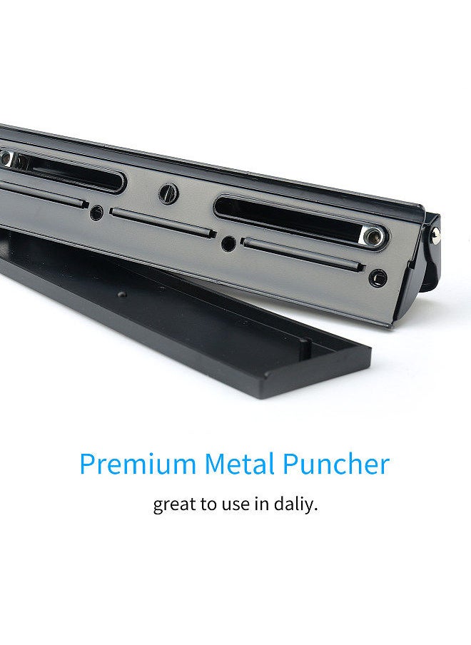 Kw-trio Portable 4 Hole Punch Handheld Metal Hole Puncher 10 Sheet Capacity 7mm Aperture Paper Punch for A4 A5 A7 A6 B5 Notebook Scrapbook Diary Planner  - Image 5