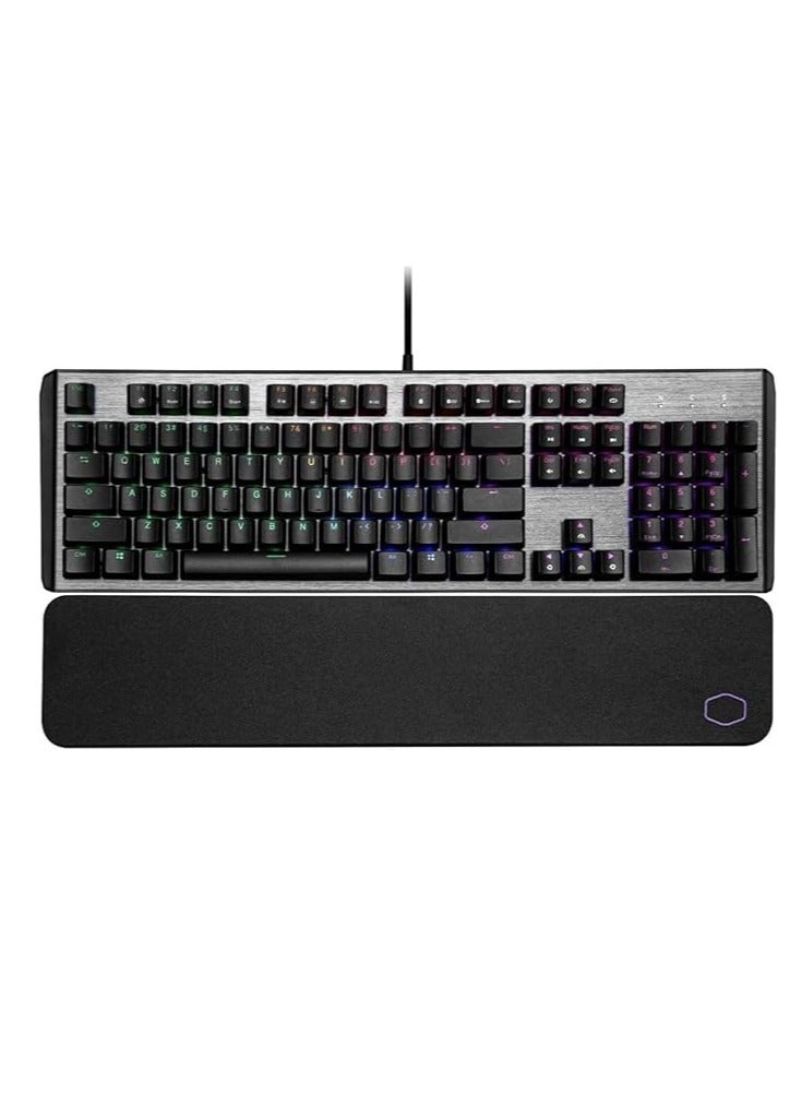 كولر ماستر لوحة مفاتيح ميكانيكية للألعاب V2 بمفتاح أحمر مع إضاءة خلفية RGB، CK-550-GKTR1-AE - Image 2