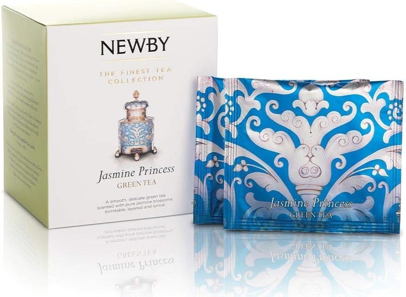 Newby Jasmine Princess Green Tea - Silken Pyramids, 15 Count - Image 2