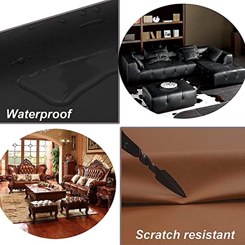 HAPPYMATES Leather Repair Patch Tape kit for Couches Adhesive for Leather Vinyl Couch Furniture Sofa Car Seat Belts Handbags Jackets First Aid Patch (12 X 24 Inch) - Image 3