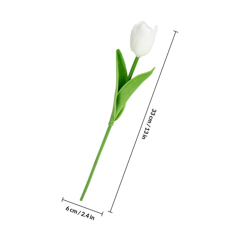 🌱 زهور صناعية مزيفة لمسة واقعية من البولي يوريثان للزينة المنزلية والمناسبات - Image 2