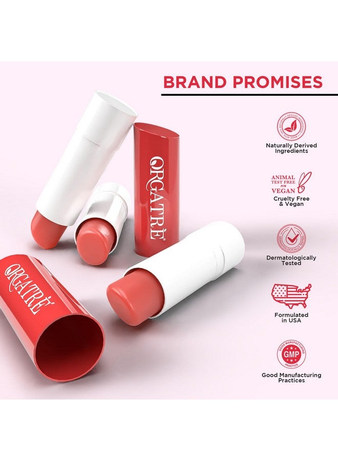 ORGATRE Strawberry Lip Balm for women 3.2gm | SPF 30 PA++ | Lip Balm for Dark Lips, Pigmentation, Dry & Chapped Lips | Ceramide & Peptide - Image 5