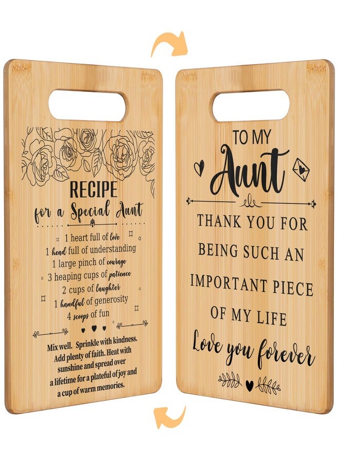 YeohJoy Gifts for Aunt,Birthday Gifts for Aunt from Niece,Best Mother's Day Gifts for Auntie, Unique Aunt Birthday Engraved Cutting Board Decorations Present - Image 1