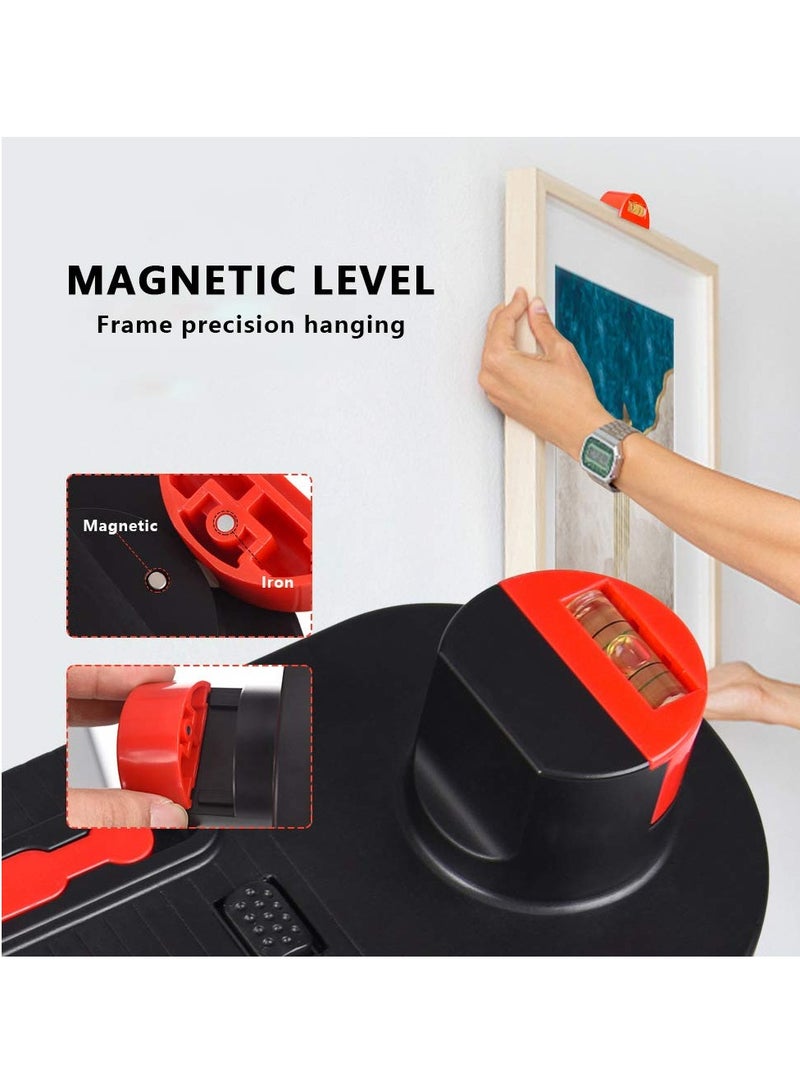 Picture Hanging Tool, Wall Hanging Kit with Picture Hanging Tool, Photo Frame Hangers Hanging Tool Picture Hanging Tool Kit, Frame Wall Locator with Level Straight-Up Heavy Picture Hanging Kit - Image 2