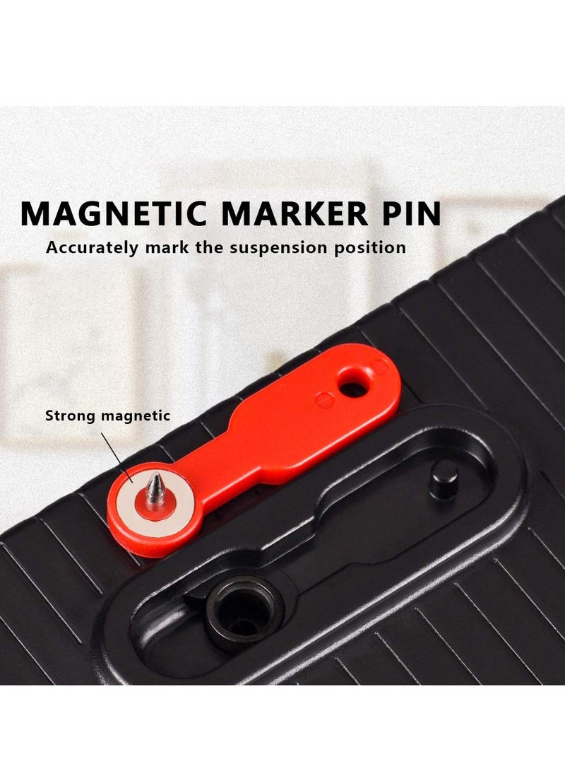 Picture Hanging Tool, Wall Hanging Kit with Picture Hanging Tool, Photo Frame Hangers Hanging Tool Picture Hanging Tool Kit, Frame Wall Locator with Level Straight-Up Heavy Picture Hanging Kit - Image 3