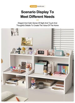 Desktop Bookshelf Home Desk Cosmetic Organizer Dormitory Organizer Office Removable Multi-layer Desktop Double Shelves - pzsku/Z30E226FC1EA7A4B07B20Z/45/_/1721539283/c6885dd8-ee25-4f9c-8f46-08fb52d6e167