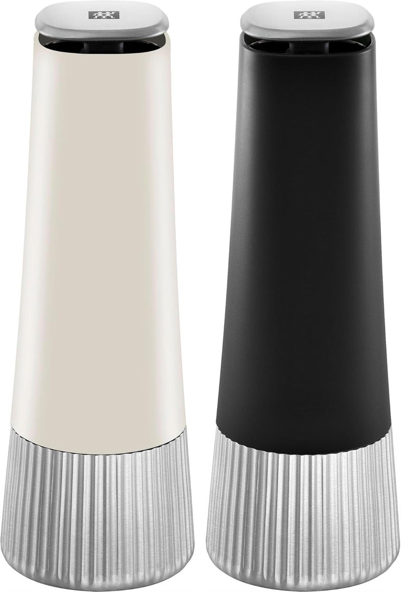 Zwilling ZWILLING Spices UpsideDown Manual 2pc Spice Mill Set Black  Ivory  - Image 1