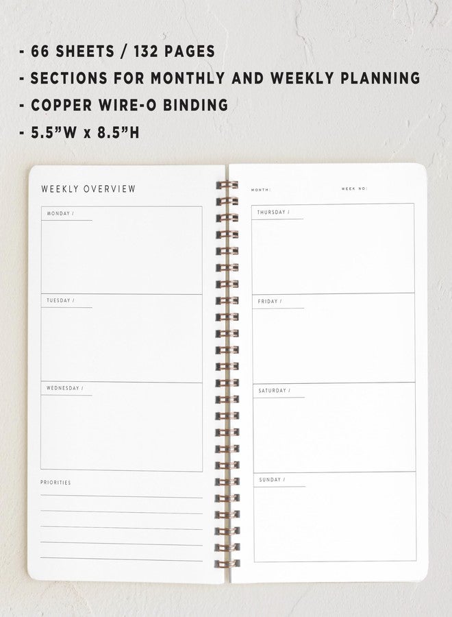 Minted | Weekly Planner | Red Lines of Bows - Image 5