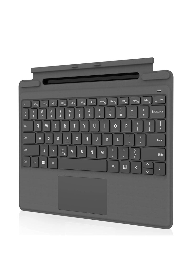 Surface Pro 9/ Pro 8/Pro X Bluetooth Wireless Keyboard with Trackpad Backlit Magnetic Keyboard for Microsoft Surface Pro X,Black - Image 1