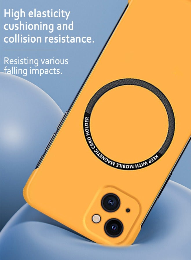 اي فون 15 زائد حالة الهاتف المحمول الصف العسكرية المضادة للسقوط حماية ضئيلة بدون إطار - Image 5