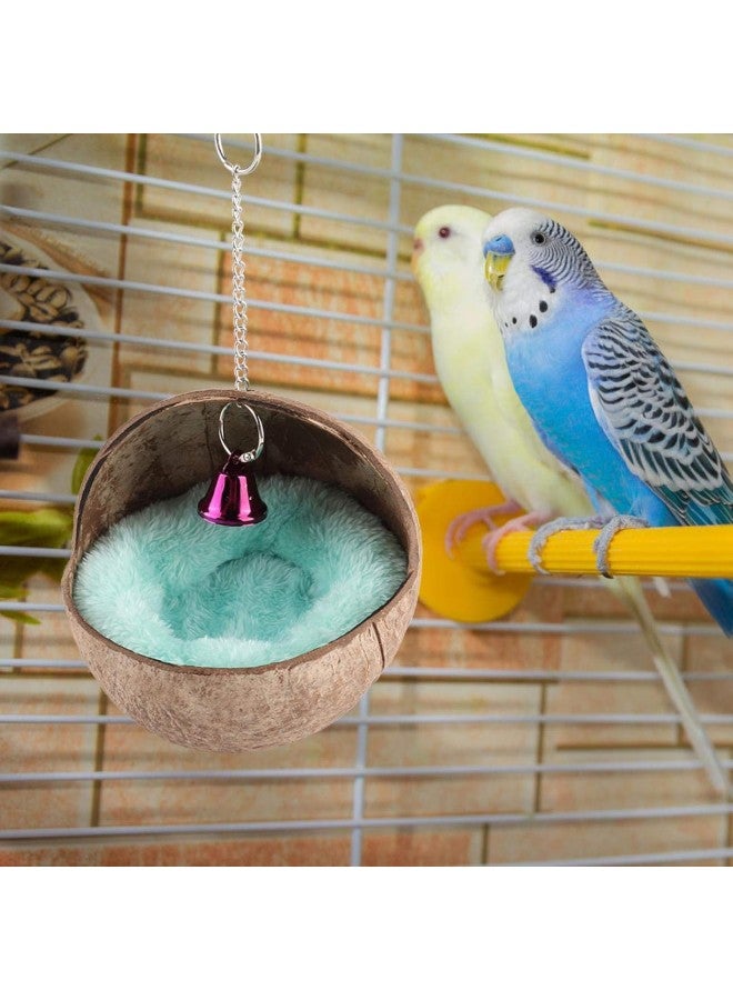 klarako Natural Coconut Husk Bird Breeding Nest Bed Cage Hatching Nest with Mat - Image 4