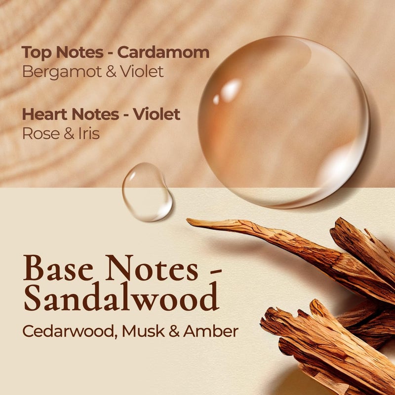 Gya Labs Santal Diffuser Essential Oil Blend - 100% Pure Natural Aromatherapy Sandalwood Essential Oils for Diffusers for Home - Santal Perfume for Car & Office (0.34 Fl Oz) - Image 3