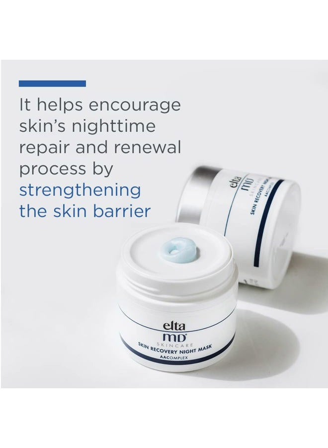 EltaMD Skin Recovery Overnight Face Mask, Moisturizer Cream Night Mask for Face & Neck, Safe for Sensitive Skin, 1.7 oz Jar - Image 4