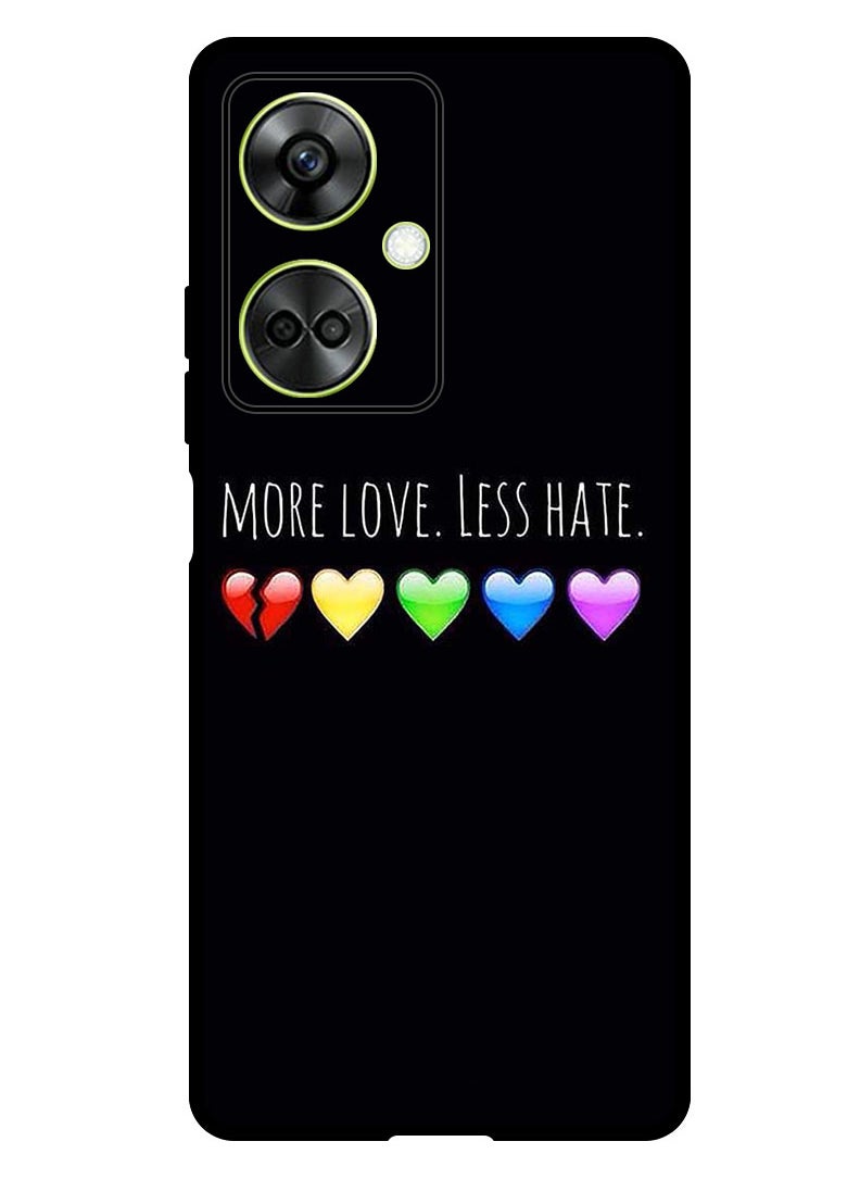 Theodor Protective Case Anti Scratch Shock Proof Bumper Cover For OnePlus Nord CE 3 More Love Less Hate  - Image 1