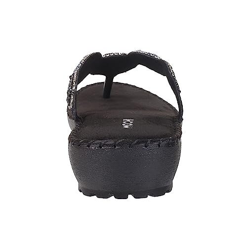 Mochi Women Black Comfort & Fashion Chappal UK/7 EU/40 (44-60) - Image 4