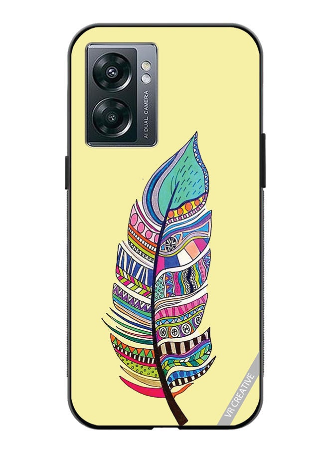 VR CREATIVE Protective Case Cover For OnePlus Nord N300 Feather Design Multicolour - Image 1